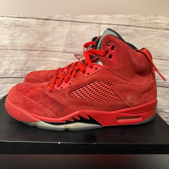 Jordan Other - Nike Air Jordan 5 Retro Red Suede Size 10.5